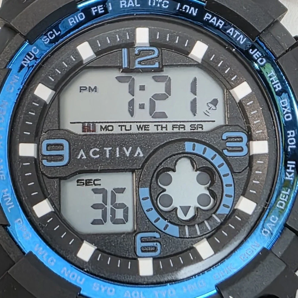 NEW Activa Endurance X Invicta Men's Digital Watch‎ 54.5mm Blue ACW435-003 #1099